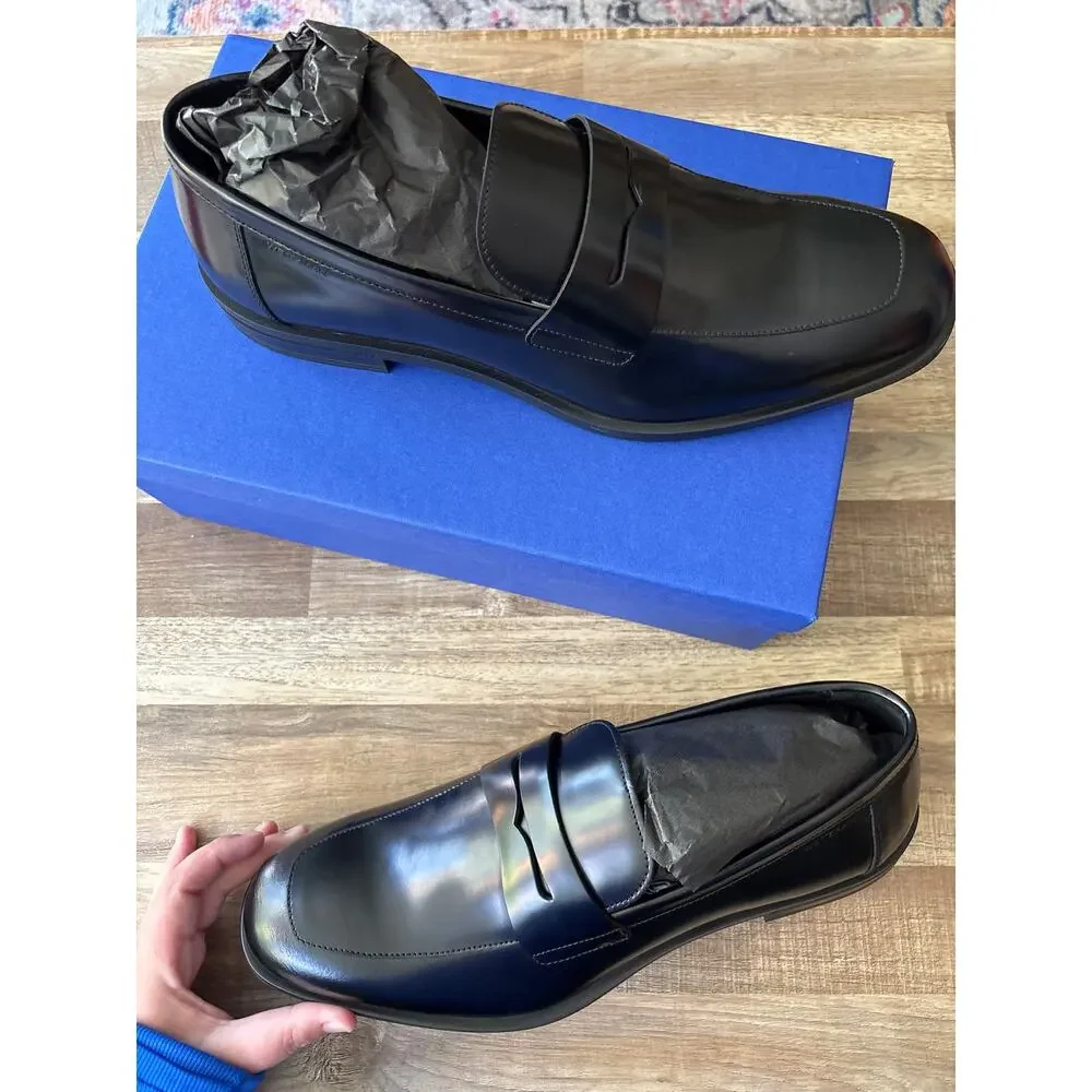 NWT Stuart Weitzman Club Classic Penny Loafer size 13 in Black